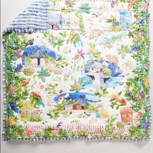 Anthropologie Spice Island Quilt and Shams- Queen